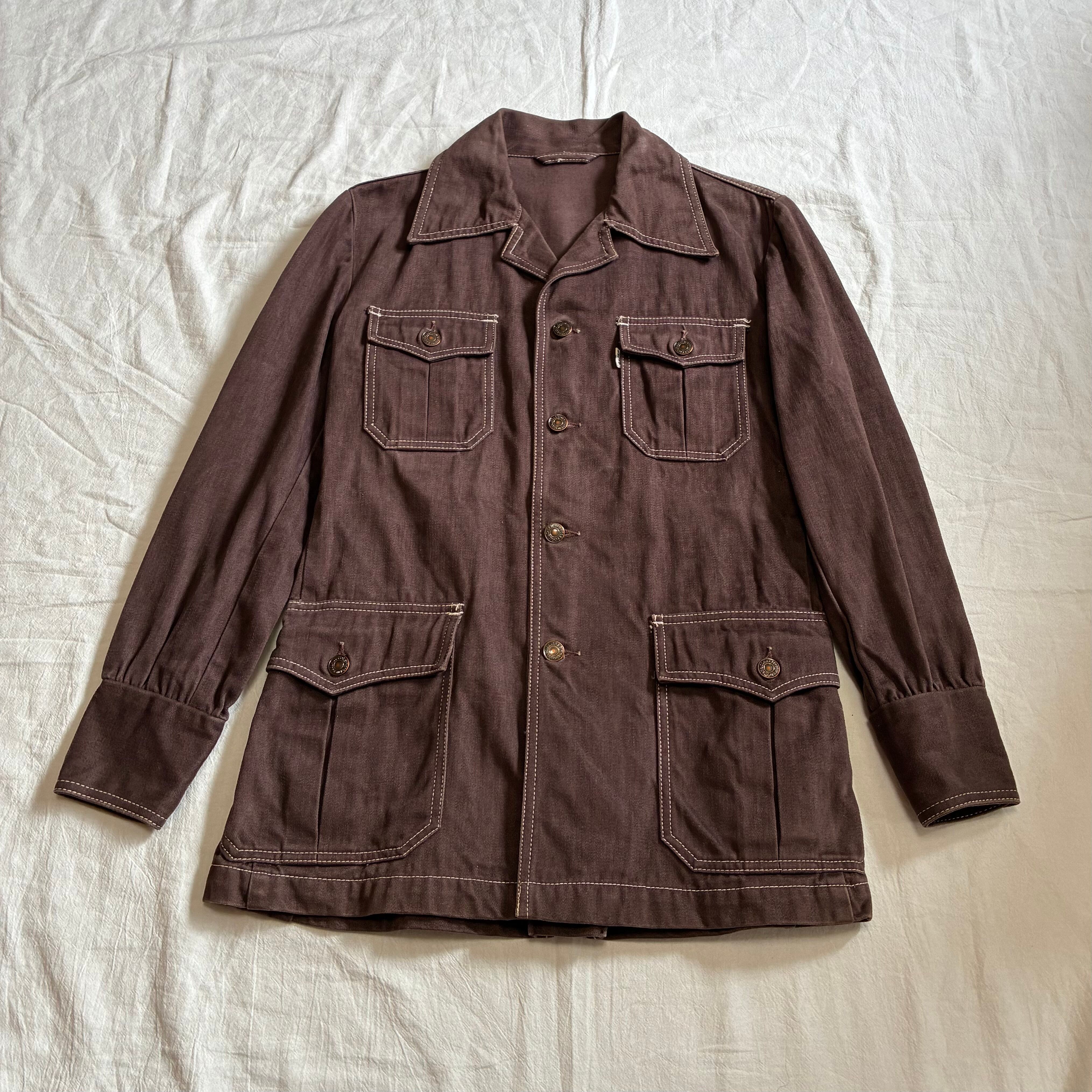 70's~80's 10-X Hunting Jacket 70年代 レザー ガンパッチ