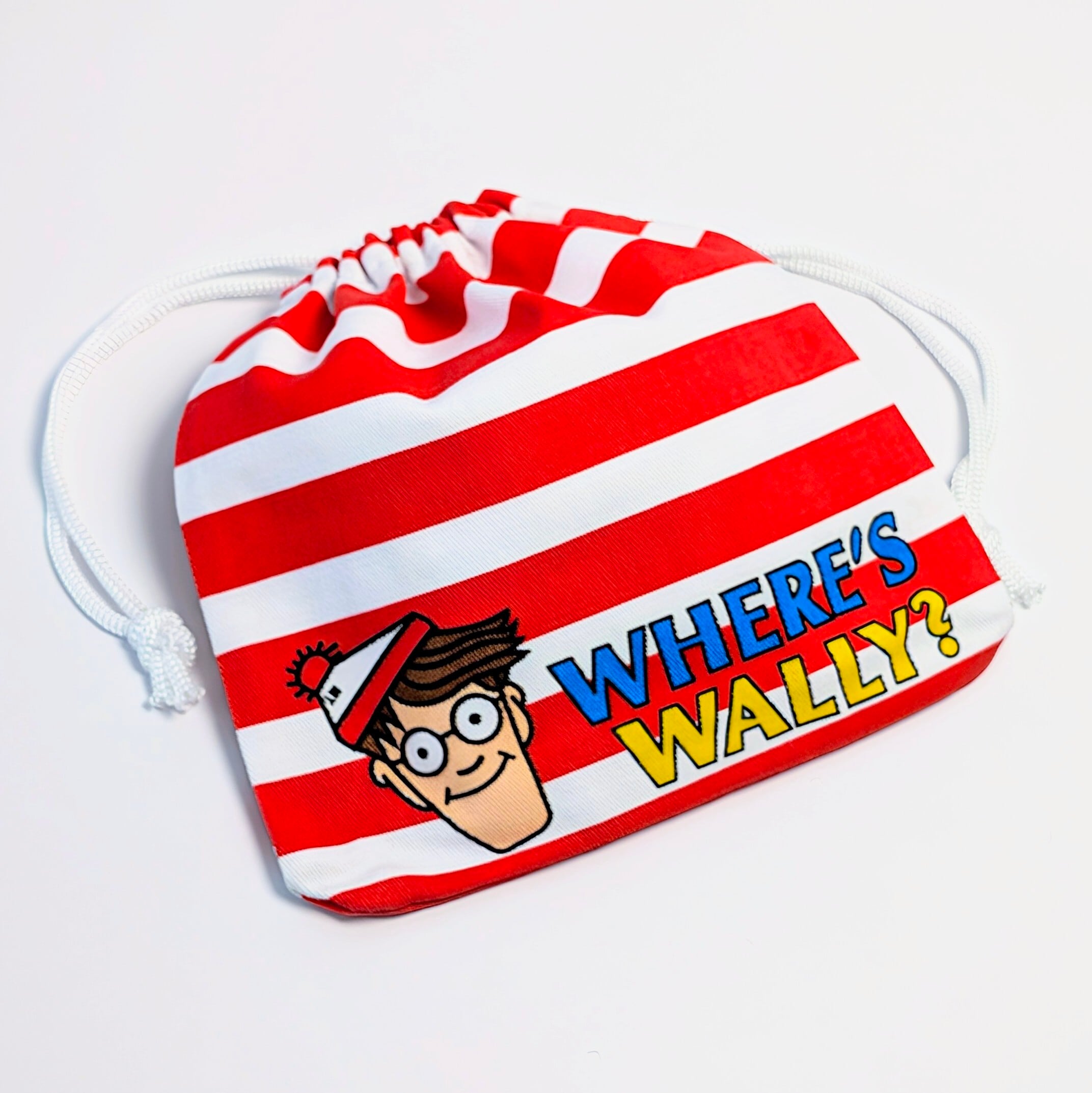 ✨️可愛すぎて何枚も欲しい♡✨️アメリカンキャラクターPURSE【 Where's Wally?（ウォーリーをさがせ！）】 ウォルドー / マーティン・ハンドフォード / 巾着袋 〚アメリカン雑貨 アメトイ〛