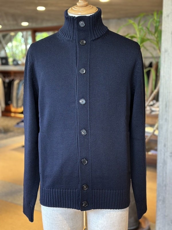 SLOWEAR / ZANONE スタンドカラーニットカーディガン CHIOTO