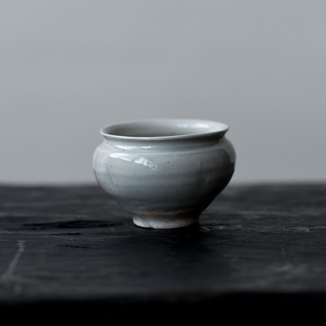秋田菫　白瓷　小壺