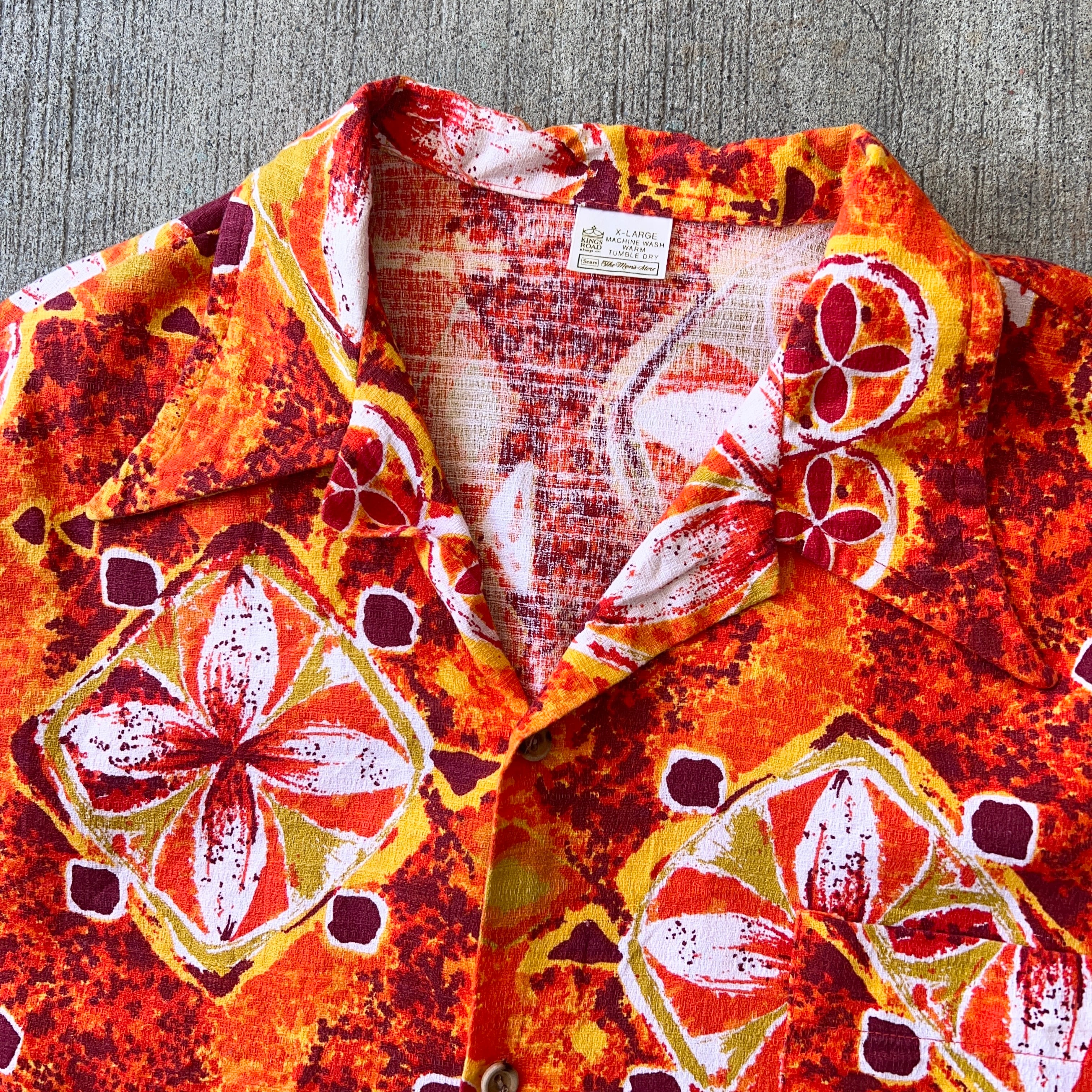 70's SEARS ビンテージアロハシャツ SIZE XL【0701A206 70's SEARS ビンテージアロハシャツ SIZE XL【0701A206
