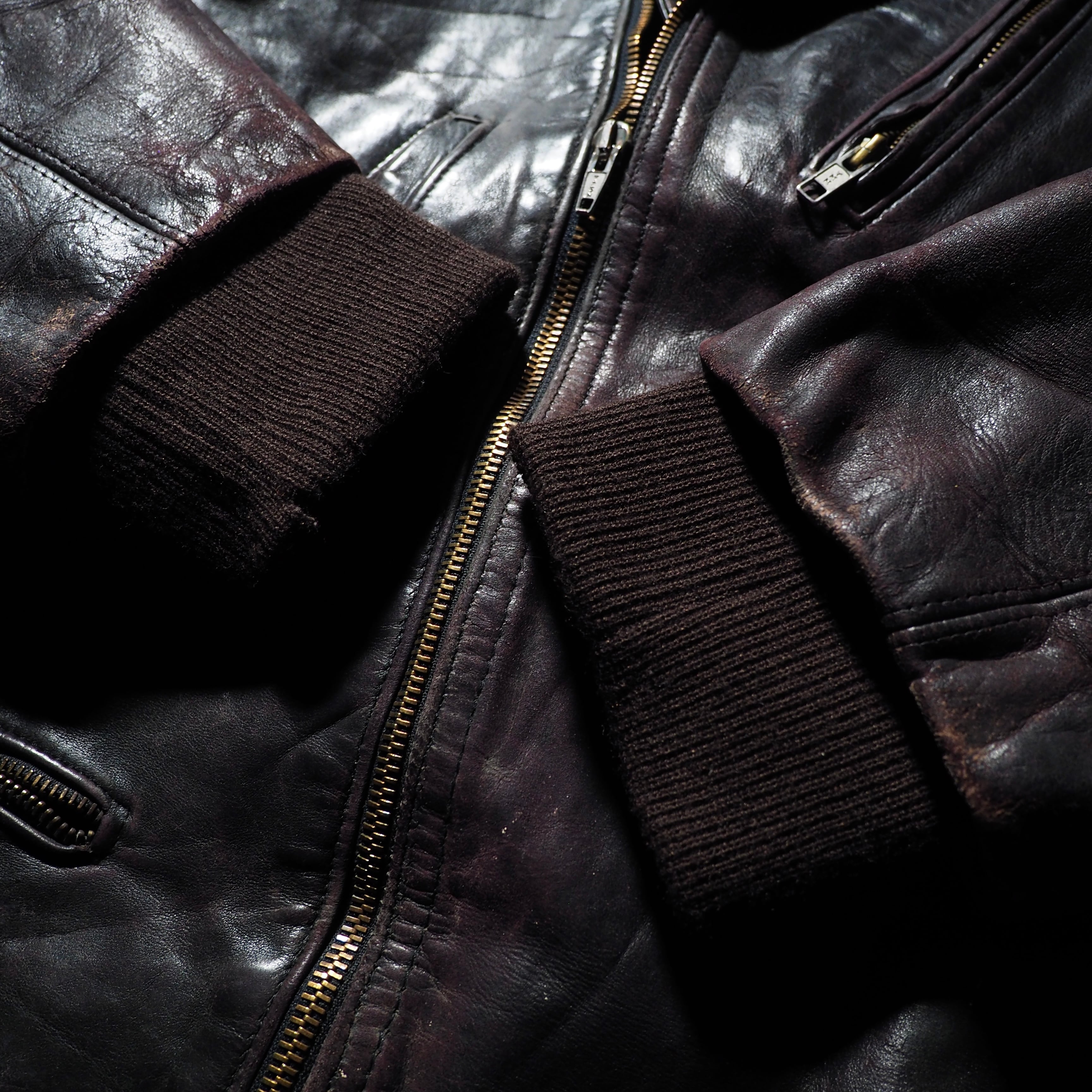 " Handmade " Beautiful aging Special vintage leather jacket