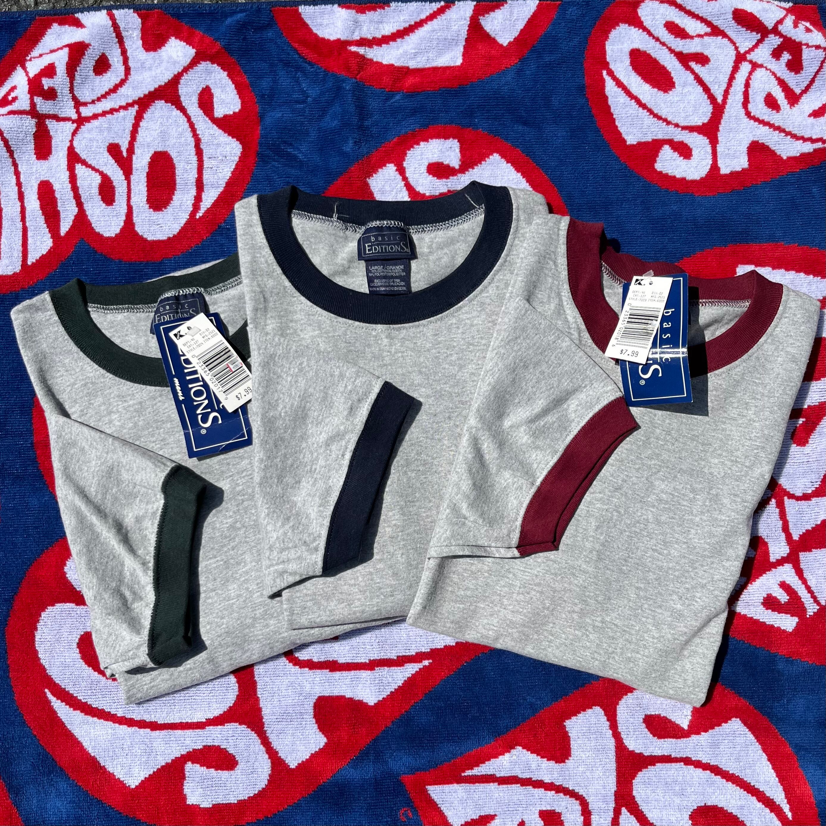 1990's DEADSTOCK Ringer Tee /Made in USA /L