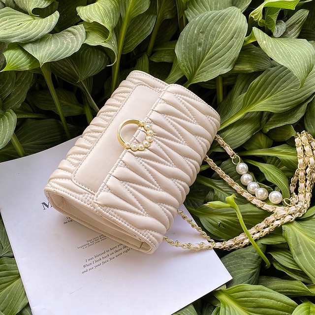 サマーチェーン 夏物 スクウェア メッセンジャーバッグ 手作りハンドバック74293287036