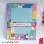 【多田玲子】レターセット「ME AND MY DOG」