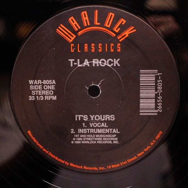 T-La Rock & Jazzy Jay / Nairobi And The Awesome Foursome / It's Yours / Funky Soul Makossa [WAR-805] - 画像1