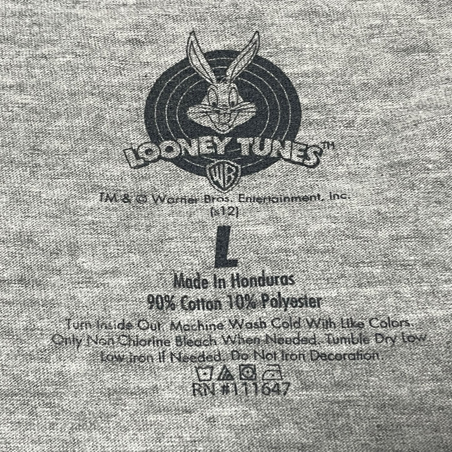 Looney Tunes Wile E. Coyote プリントTシャツ グレー Lサイズ ...