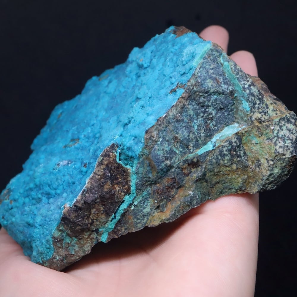 大きい！クリソコラ 珪孔雀石 384.4g CHS205 鉱物 原石 天然石