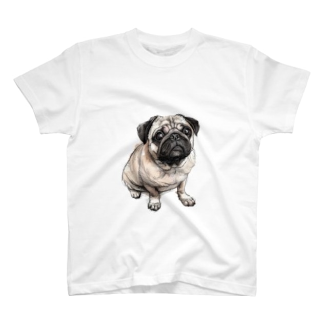 Moist eyes pug original print