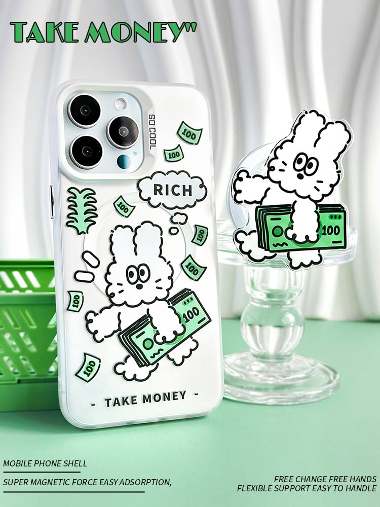 MagSafe対応可能】ウサギさん◎おしゃれ マグネット式 ラヴィット