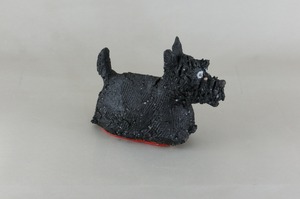 幸生窯　前川幸市作　犬　スコティッシュテリア