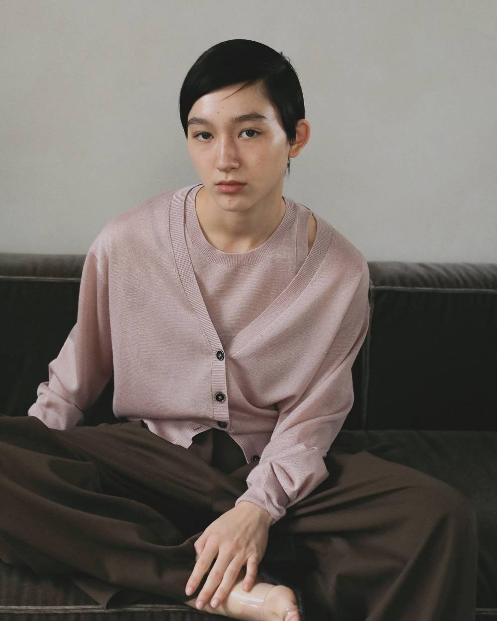 anuke アンヌーク Highgauge Sheer Tanktop 62610509 | ANERCA & L.I.V