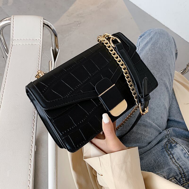 オールマッチインチェーンバッグハンドバッグ2020新しいネットレッド秋冬ファッションワンショルダーメッセンジャーバッグテクスチャスモールスクエアバッグ Tiancai_Wing_Bag42368889033