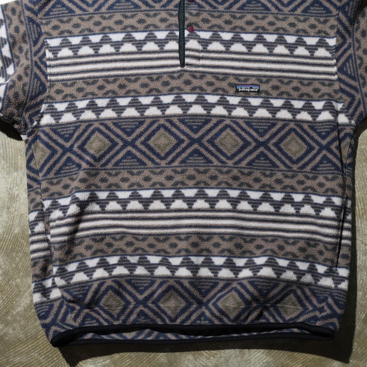 美品 XL 96年 USA Saltillo サルティーヨ 総柄 LW Synchilla Snap-T Patagonia シンチラ スナップT パタゴニア