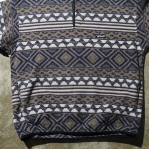 美品 XL 96年 USA Saltillo サルティーヨ 総柄 LW Synchilla Snap-T Patagonia シンチラ スナップT パタゴニア