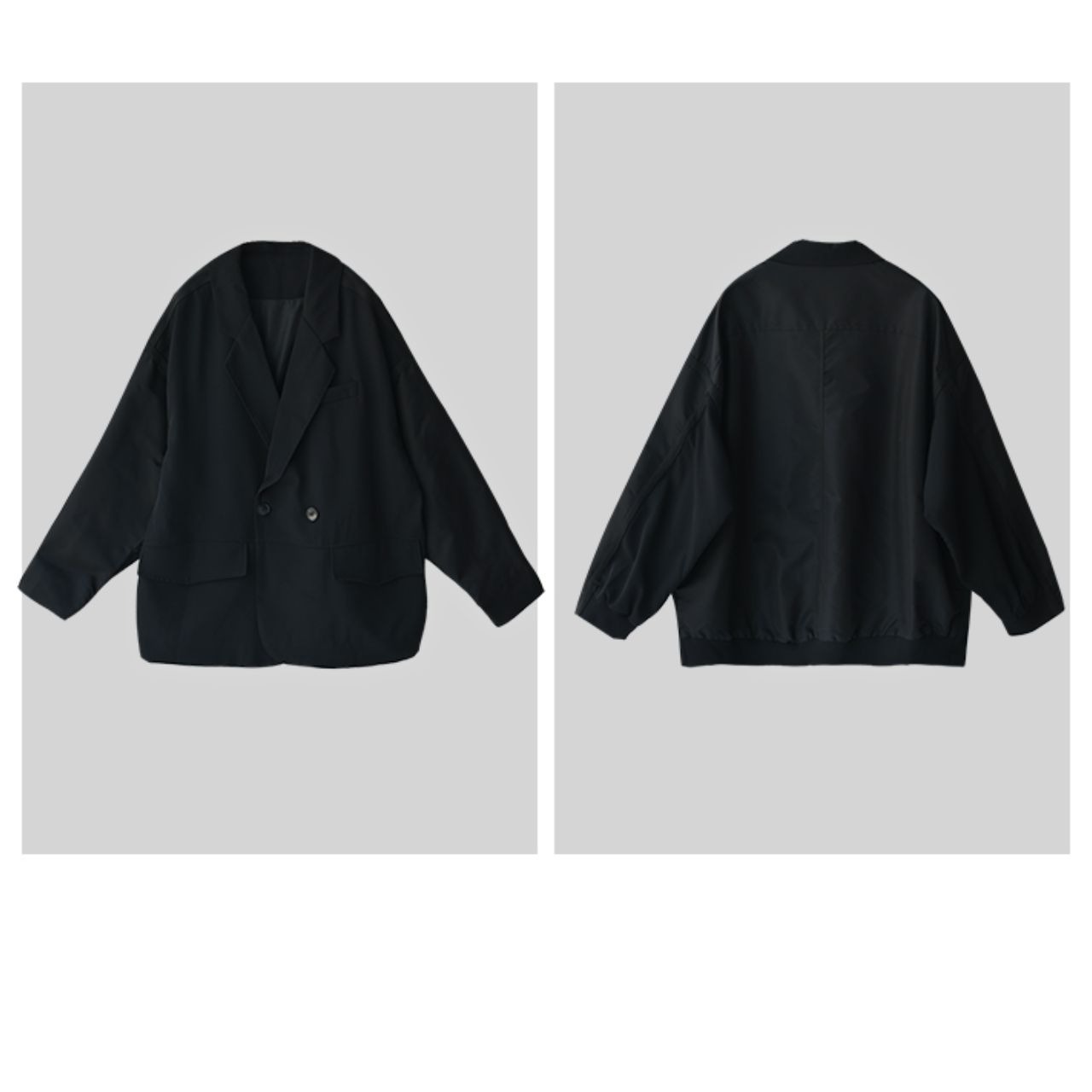 ダブルブレスト ヒップ丈 長袖 ジャケット 　A00441