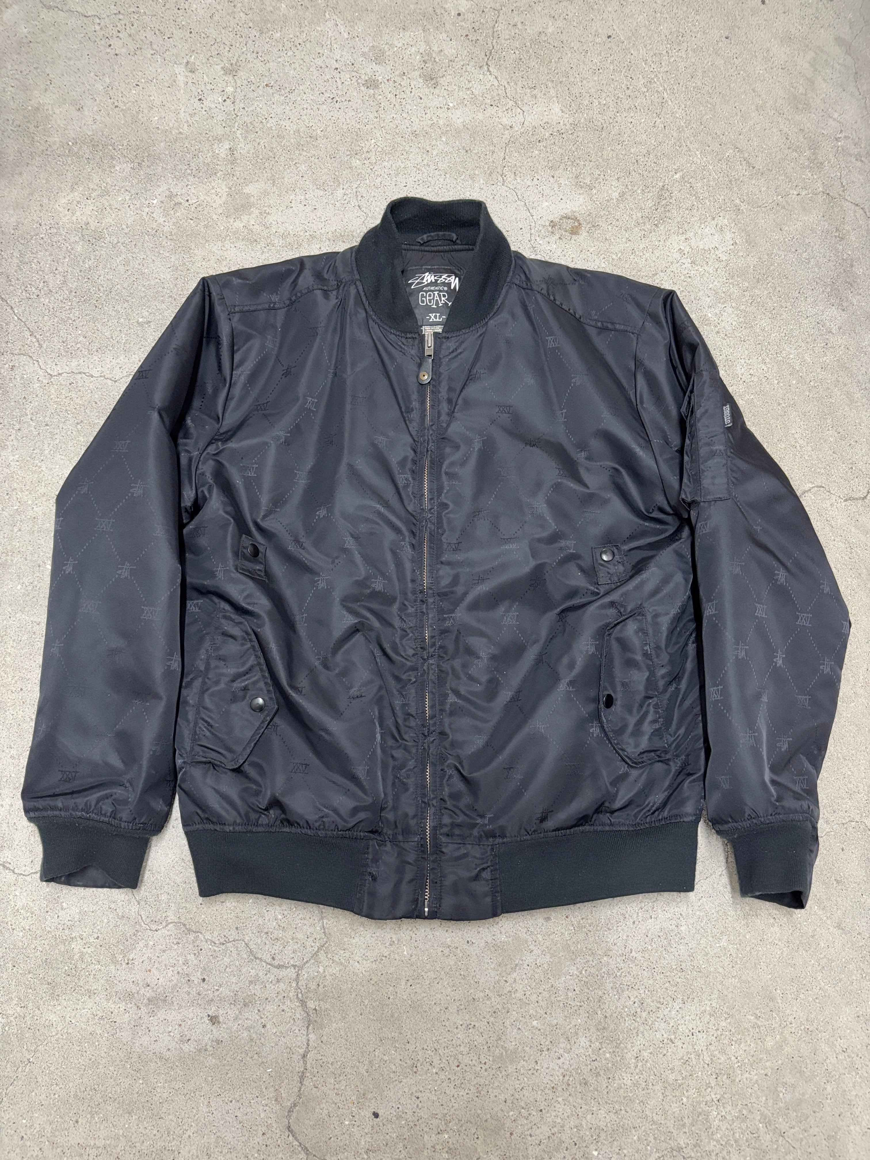 OLD STUSSY フライトジャケット MA-1 00s OLD STUSSY/25th Anniversary MA-1/XL/25周年記念/MA-1/フライト