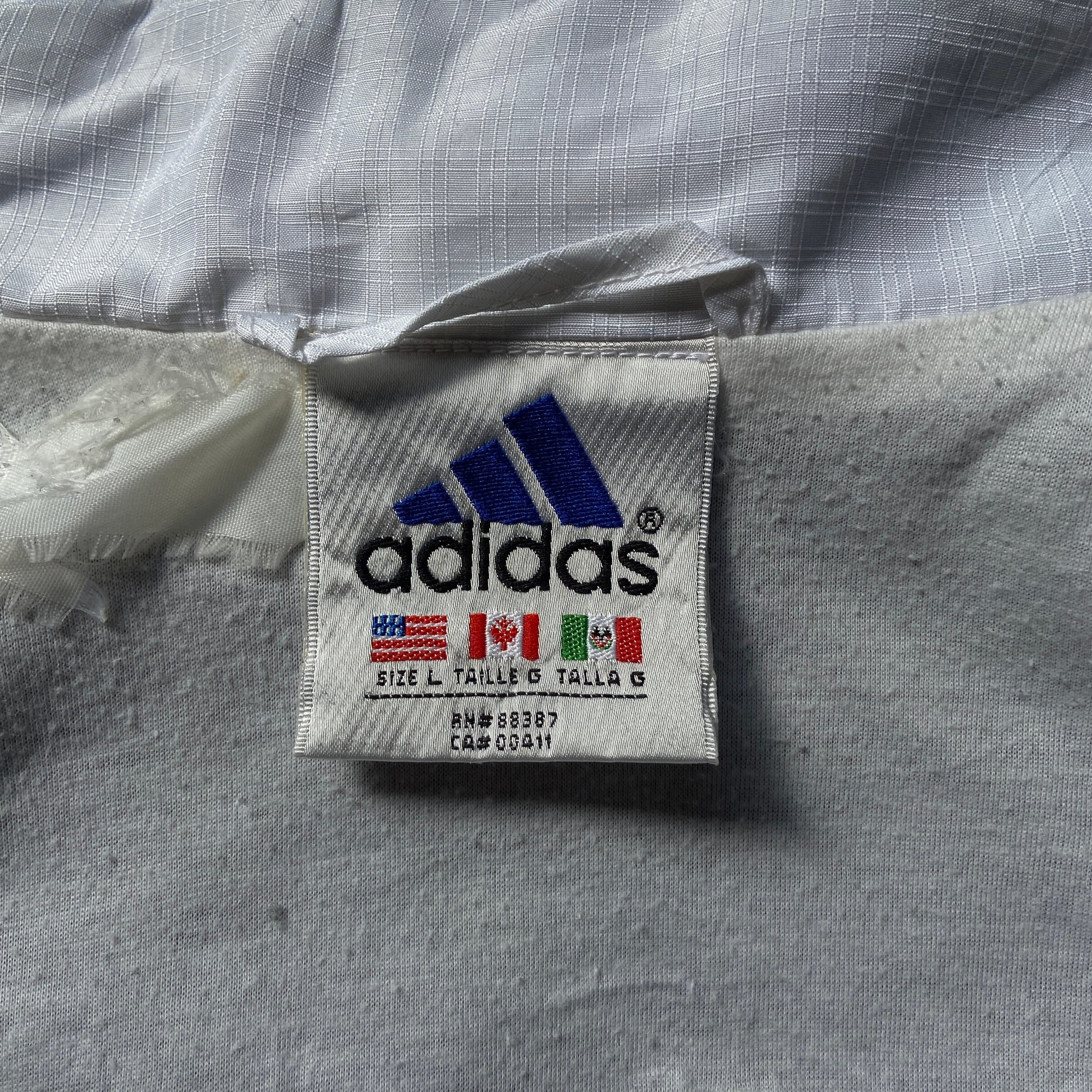 90年代 adidas アディダス パフォーマンスロゴ刺繍 ナイロンジャケット