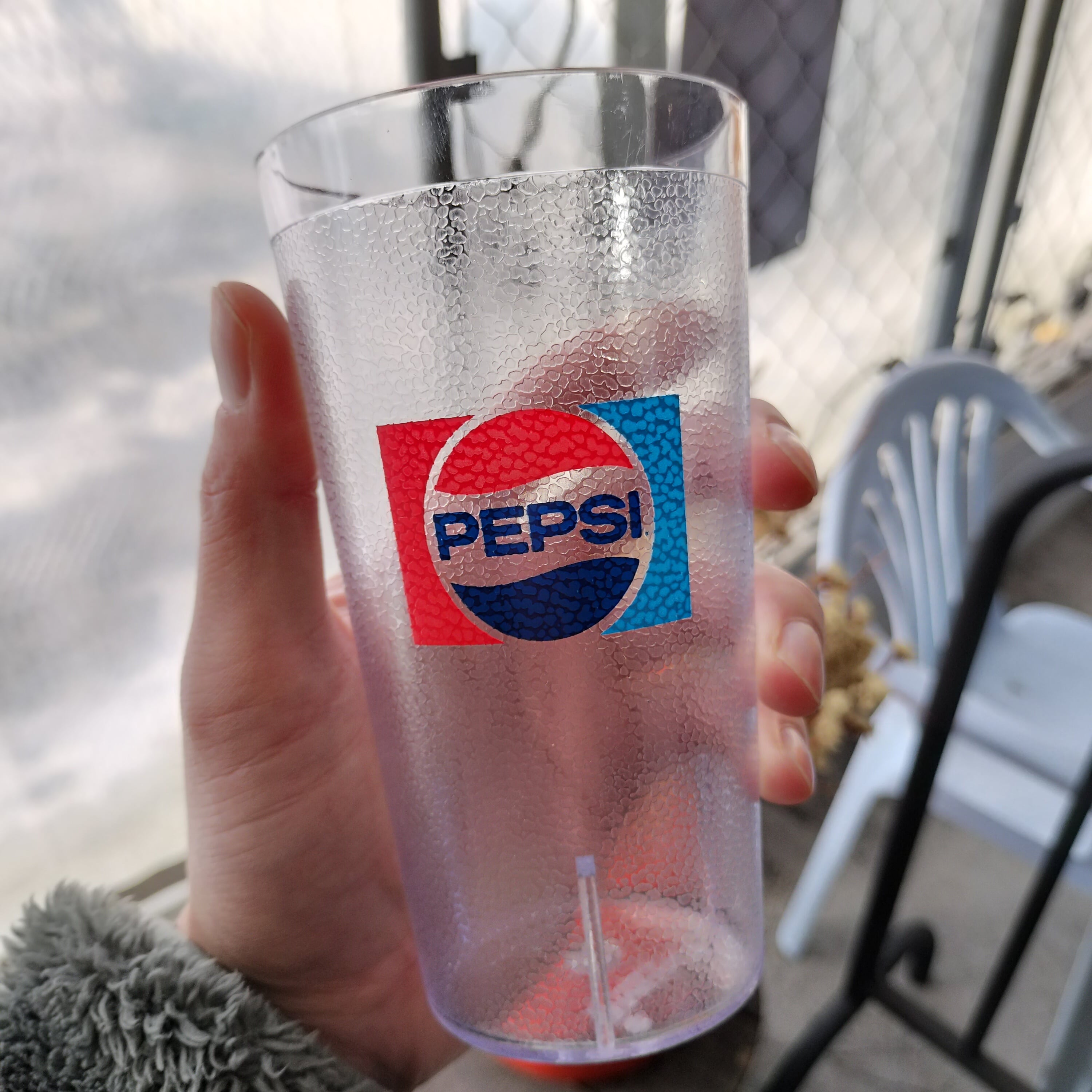 US インパクトタンブラー◇pepsi cola/ペプシコーラ A◇海外レストラン