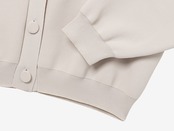 ecopet yarn V-NECK CARDIGAN / IVORY