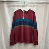 80~90s USA L.L.Bean マルチボーダー フェード ラガーシャツ M