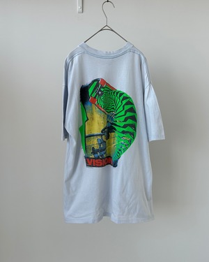 -VISION- Vintage 80s XL Print T-Shirt made in USA