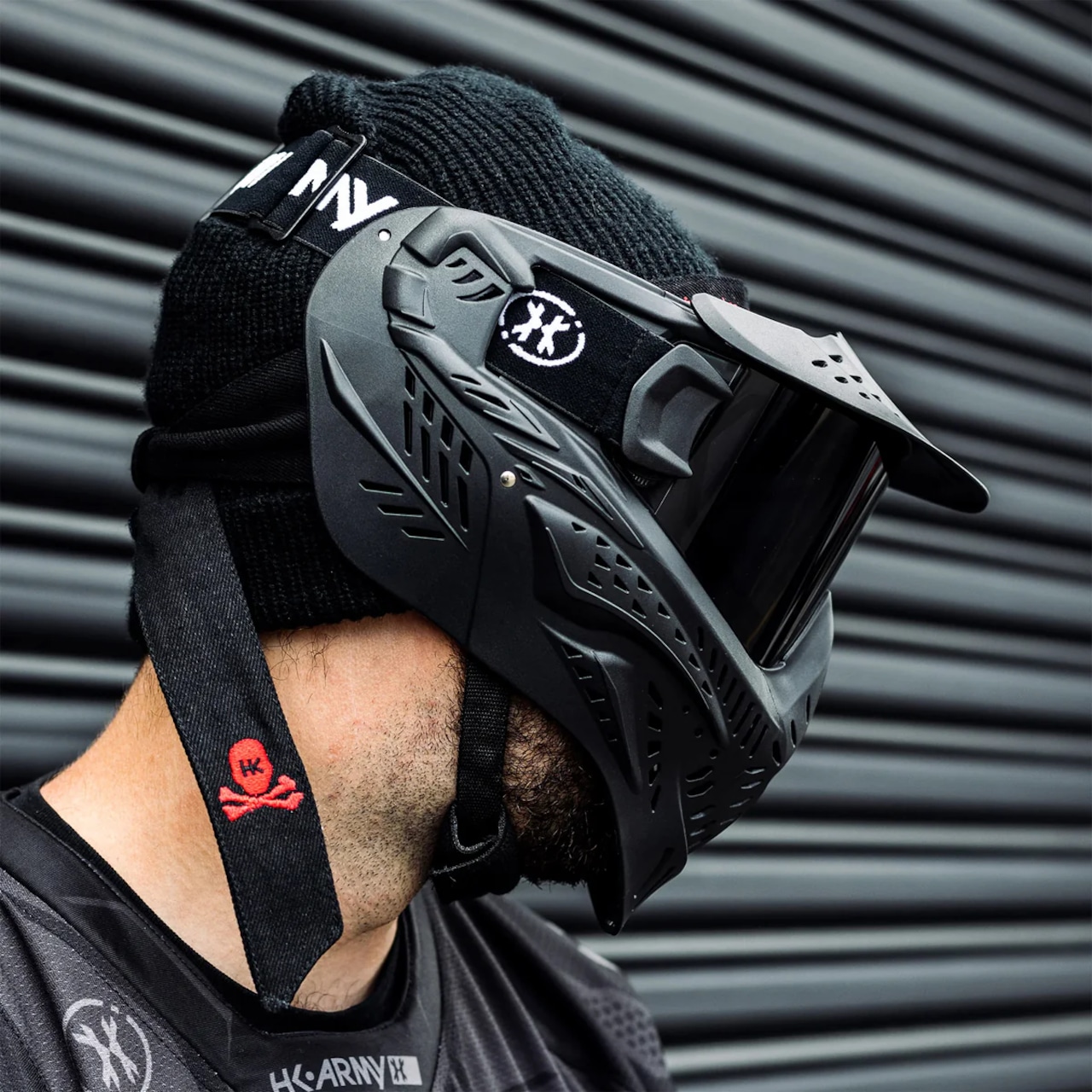 【HK army】HSTL Goggle - Black w/ Smoke Thermal Lens フェイスガード【ブラック/スモークレンズ】