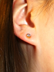 Birth stone pierce