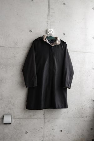 vintage BURBERRY black detachable hood coat