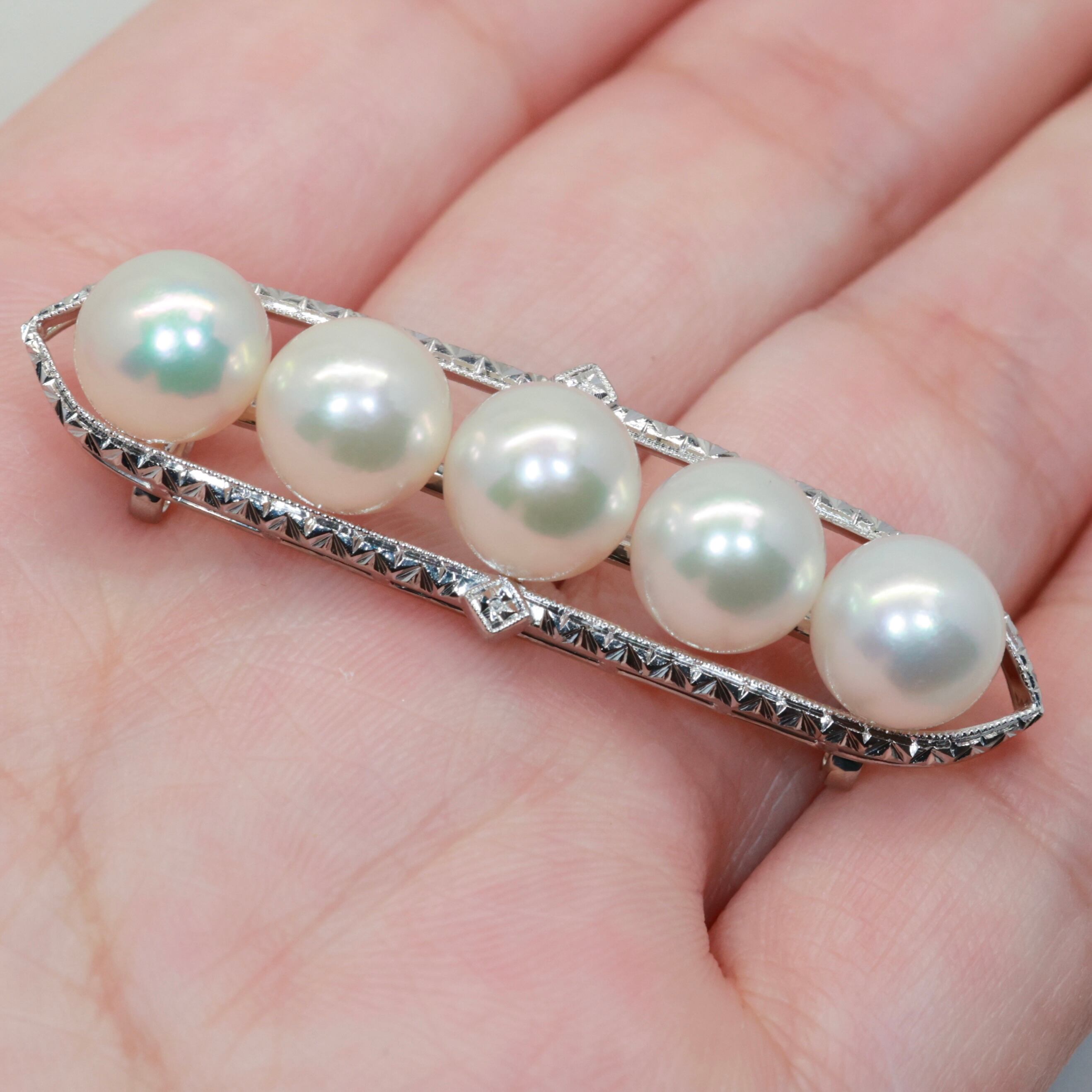 最新デザインの パールブローチ シルバー MIKIMOTO 美品！MIKIMOTO