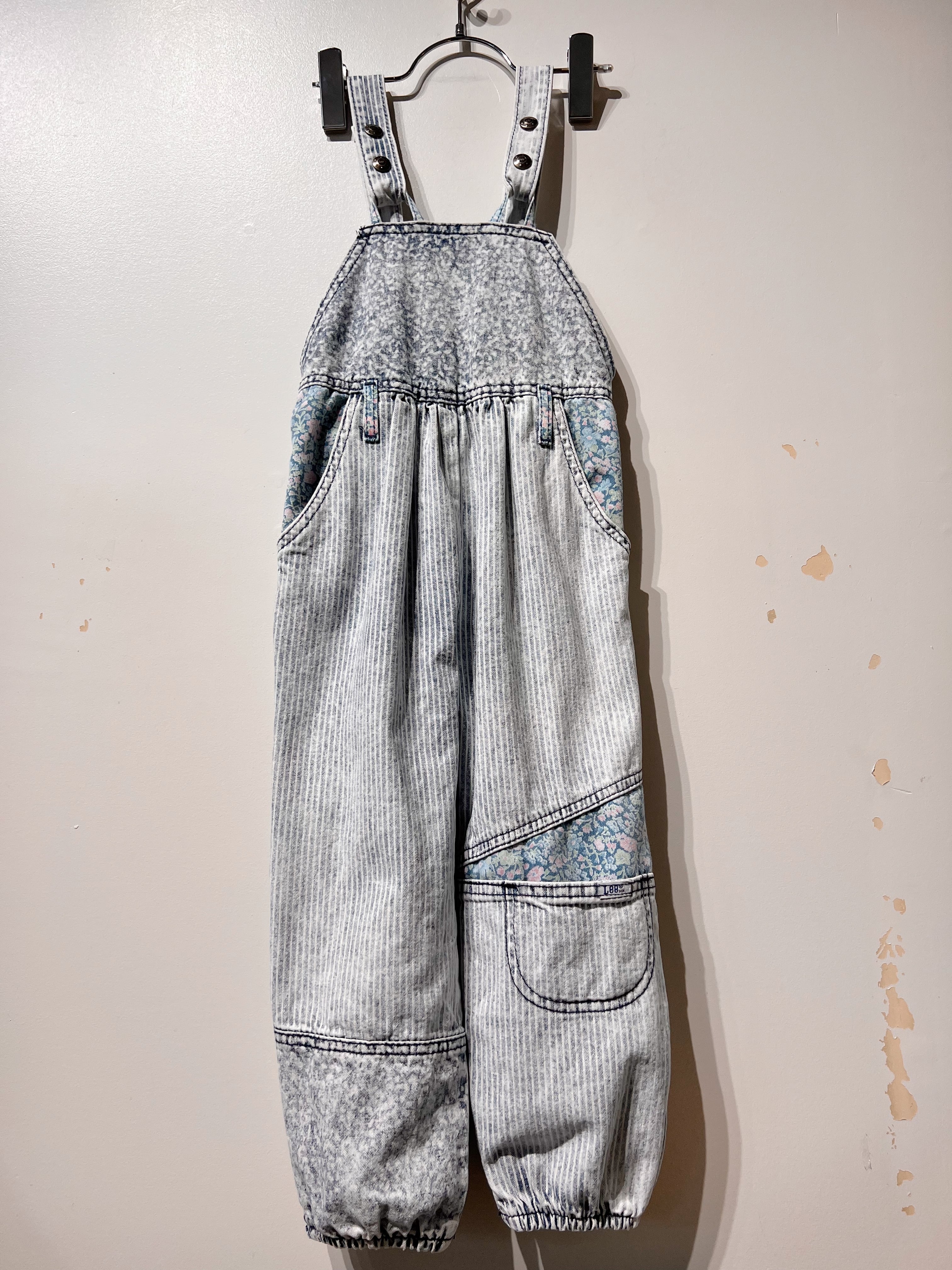 (KD676)100-110size/Lee kids denim rompers made in USA