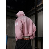 【暖かさUP】ストリートKLICK CLAK刺繍ファー中綿ジャケット T1995