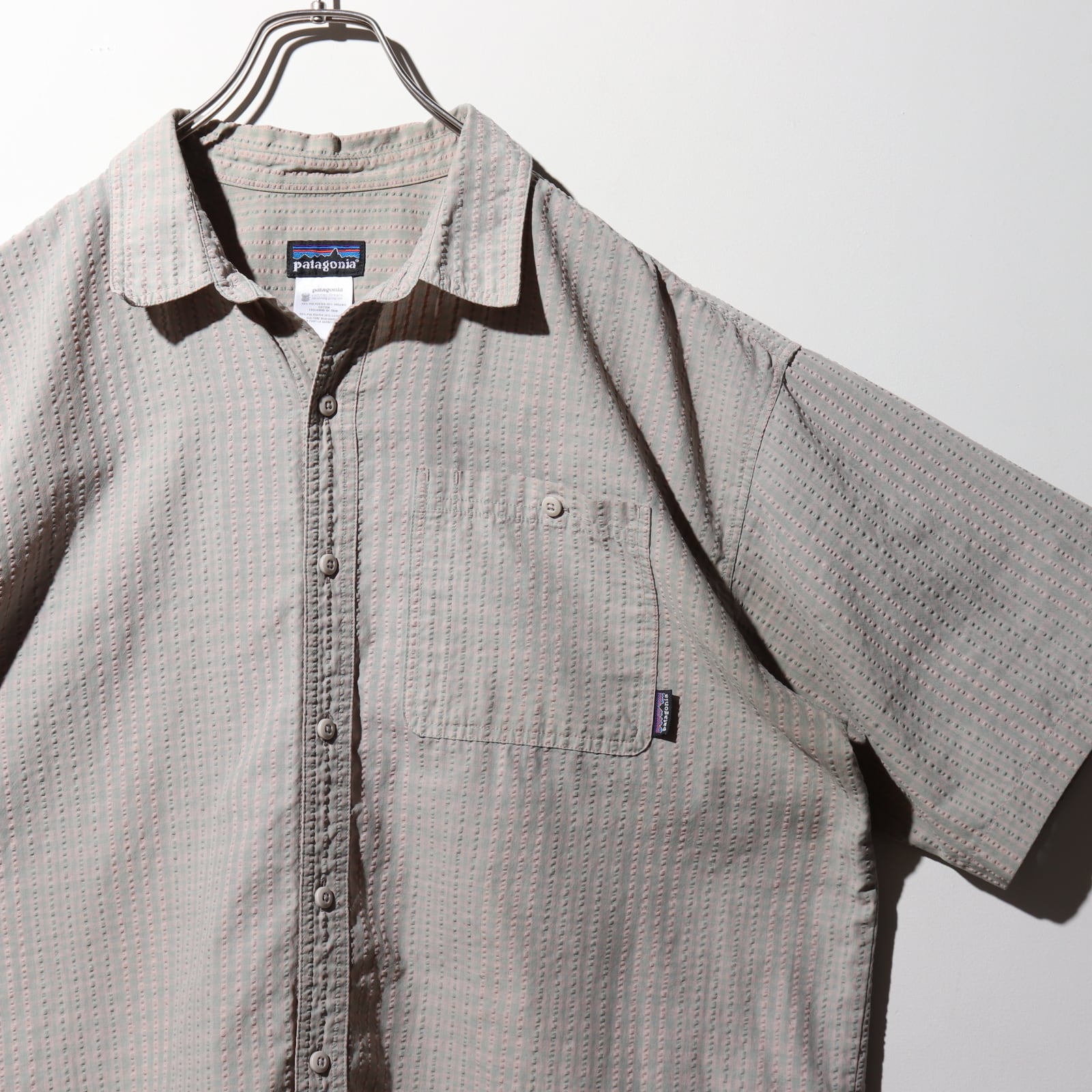美品 L パッカーウェアシャツ 00年 グレー Patagonia パタゴニア シア  