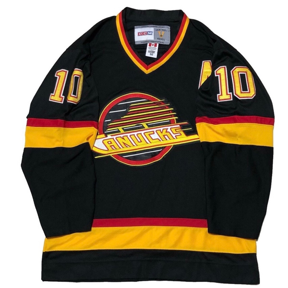 size 50】NHL CANUCKS カナックス CCM ユニフォーム ストリート 