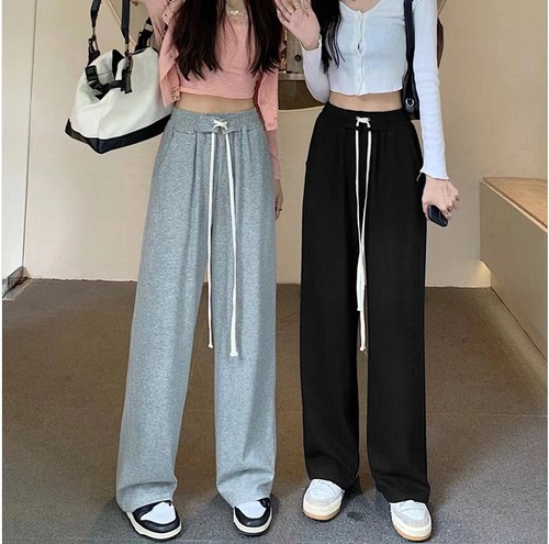 【大きいサイズL-4XL】【秋冬新作】ファッションパンツ♪ブラック/グレー2色展開◆#scfoot-292727