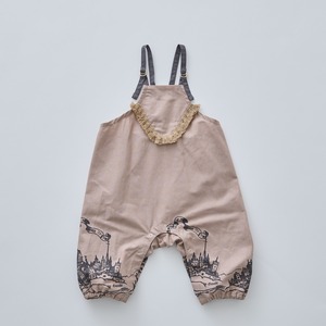 【25SS】eLfinFolk(エルフィンフォルク)ElfHeim Rompers smoke pink(80/90)ロンパース ピンク