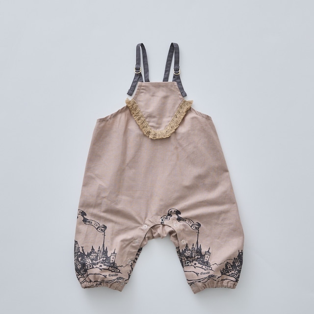 【25SS】eLfinFolk(エルフィンフォルク)ElfHeim Rompers smoke pink(80/90)ロンパース ピンク