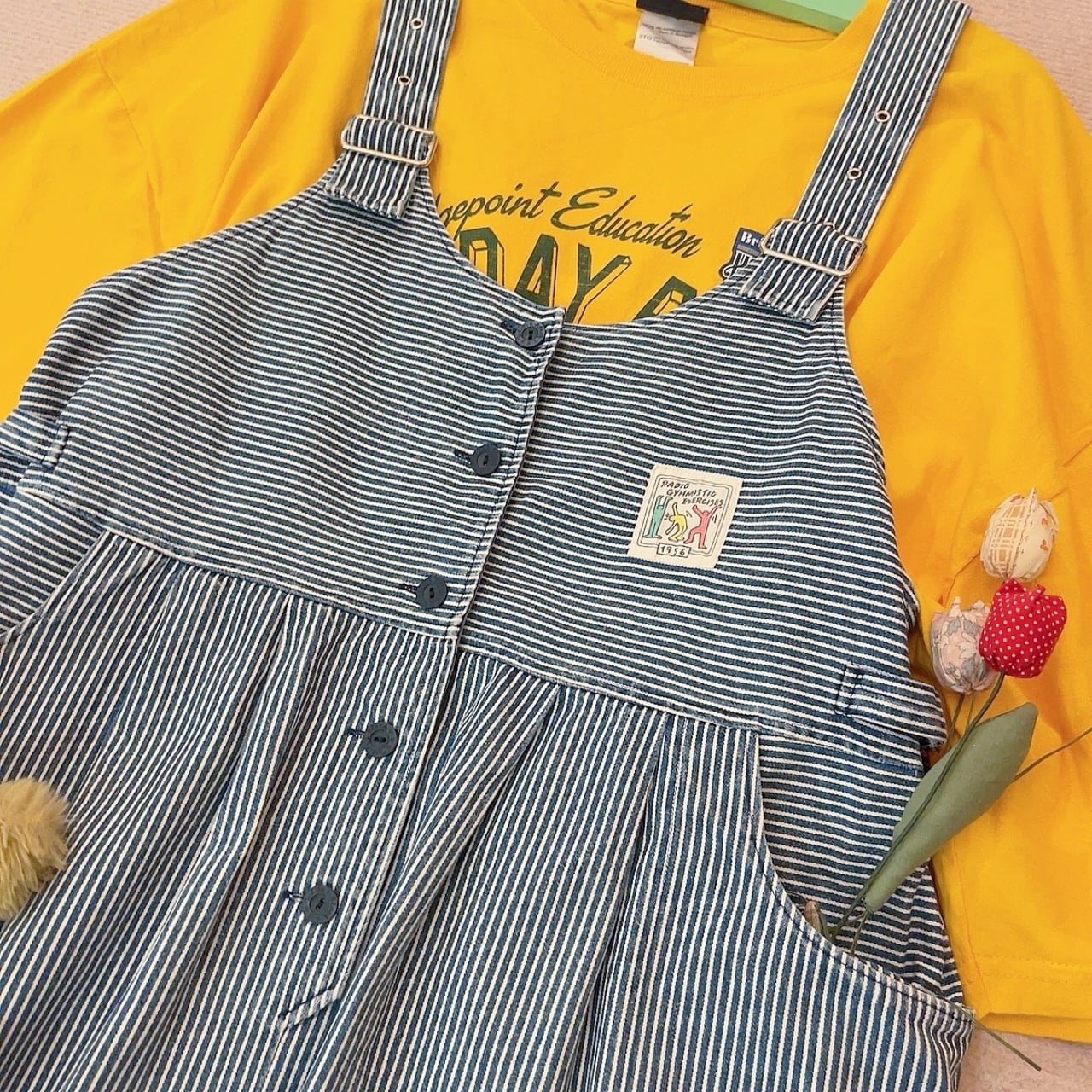 hickory denim jumper skirt