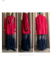 STUDIO WEST floral embroidery jacket-4489-1