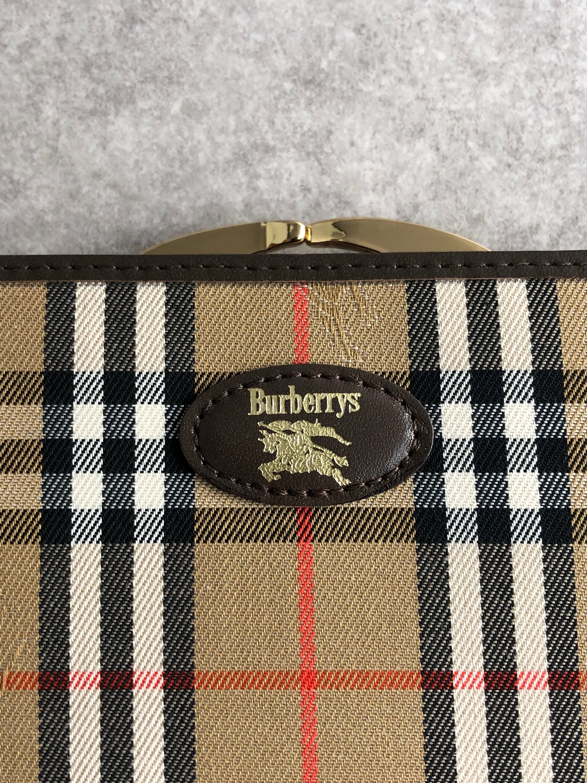 BURBERRY バーバリー ノバチェック 財布 ブラウン ロゴ キャンバス 2