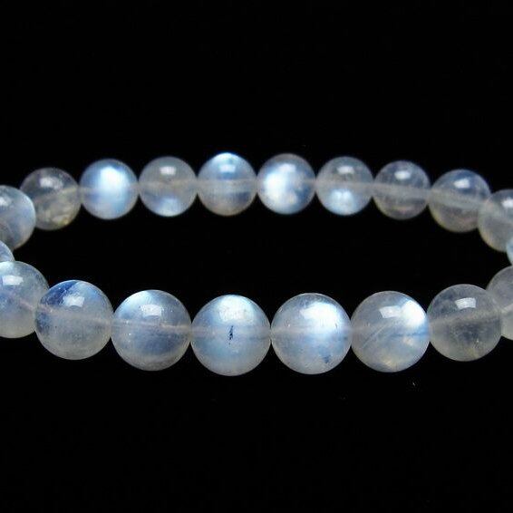 ムーンストーン ブレスレット 9mm 一点物 メール便可 [M便 1/10] 111-44536