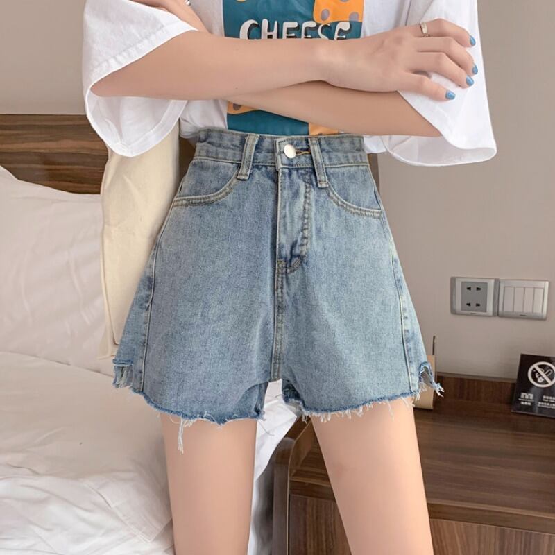 ハイウェストウェストAラインショートショーツ サマー薄手ルーズパンツ 大人ガーリー スウィート キュート カジュアル 夏物 ブルマー 1号婦人35147484457