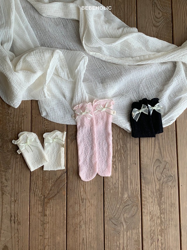 【取寄】bebeholic｜veil knee socks｜ベールニーソックス｜FREE｜baby｜26 summer