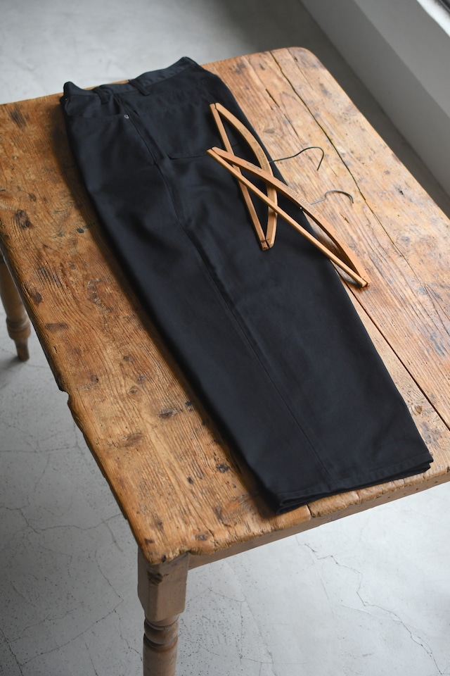 CIOTA / Cotton Twill Football Oval 5 Pocket Pants (Black)