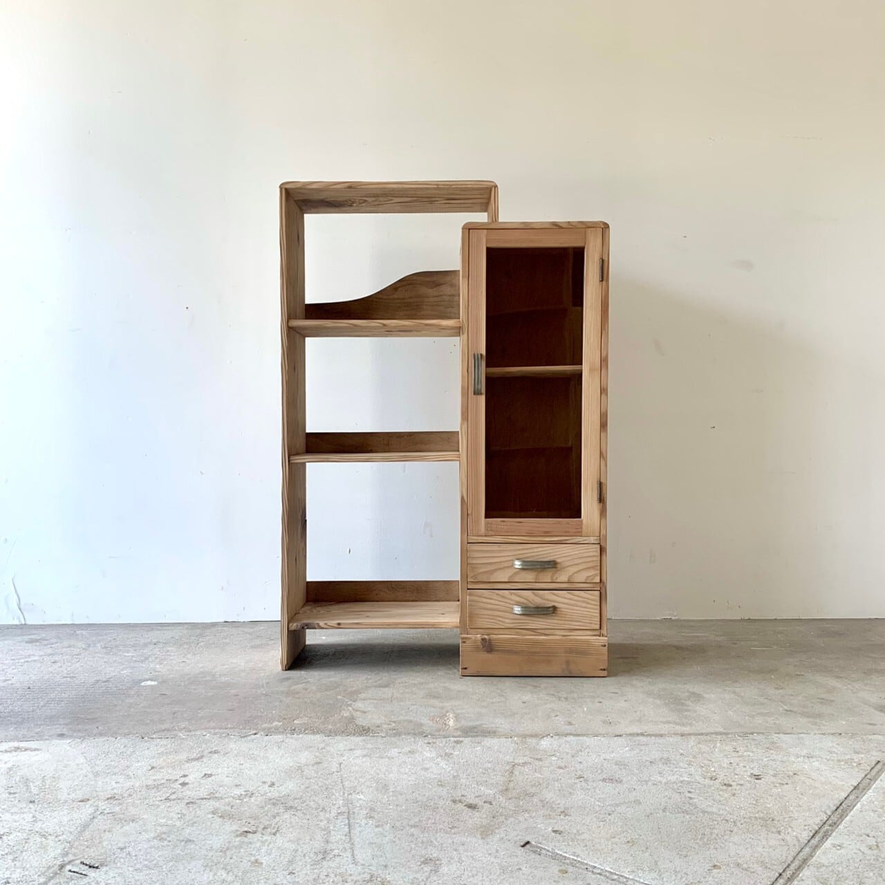 棚　キャビネットチェスト　古家具　0480