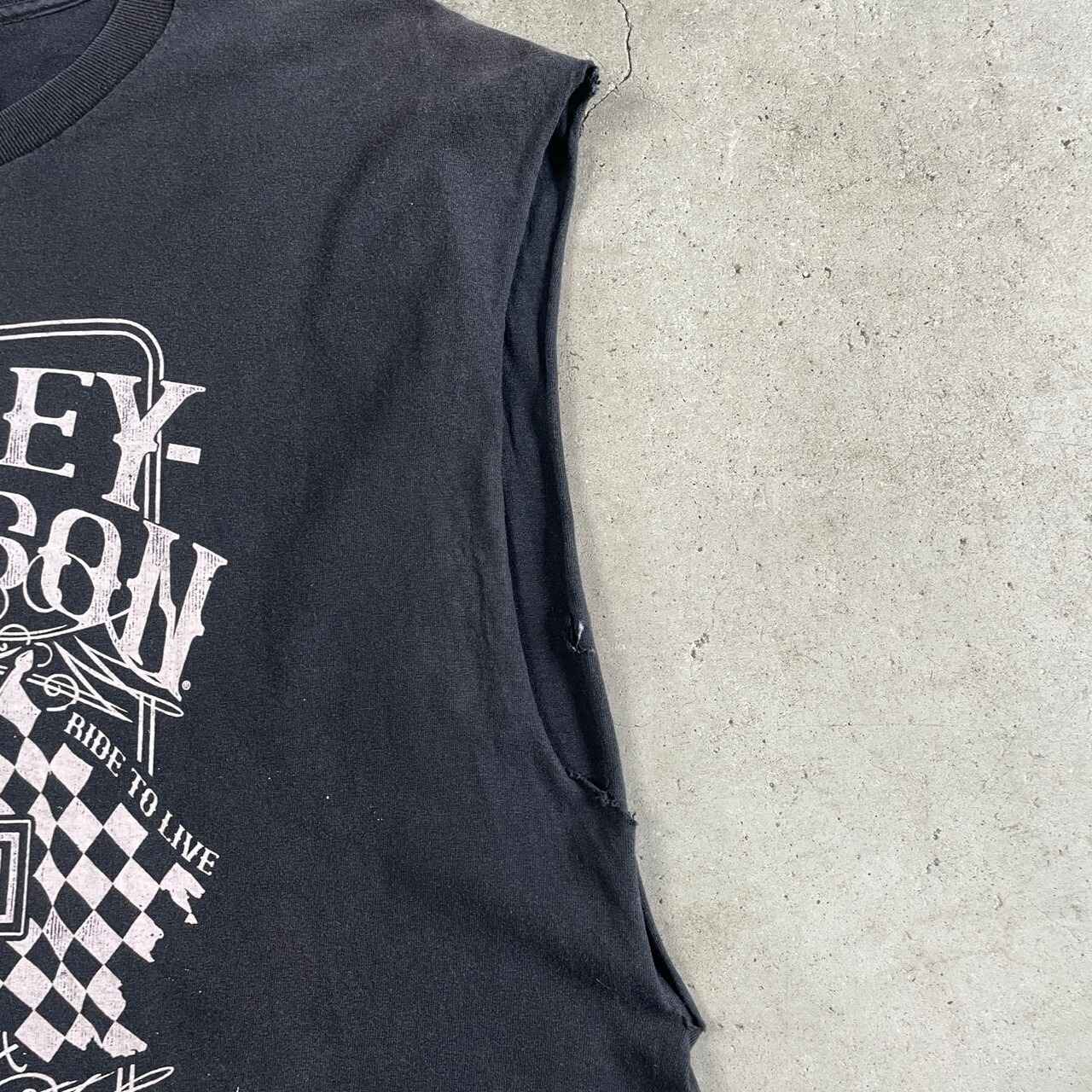 Harley-Davidson ハーレーダビッドソン カットオフ 両面プリント T 