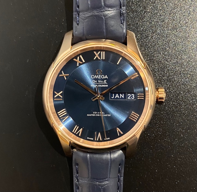 OMEGA オメガ メンズ 腕時計 デ・ヴィル アワービジョン コーアクシャル マスター クロノメーター アニュアルカレンダー 41MM