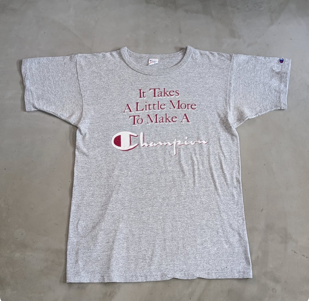 80s champion 88/12 print tee 小岩店