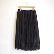 SIWALY  Sheer Rough Pleats Skirt