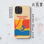 051-iPhone全シリーズ対応☆【 北欧×チェコ×レトロマッチラベル / マッチ箱  】名入れ可能オリジナルケース